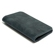 Handmade Water Green Leather Unisex Card Holder - in-hand