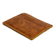 handmade leather unisex cardholder - tan color