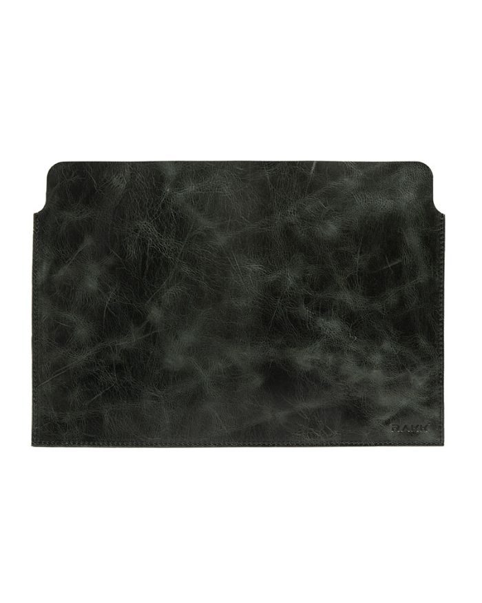 Handmade Water Green Leather Laptop and Tablet Sleeve