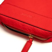 Handmade Leather Unisex Travel and Care Bag - Red