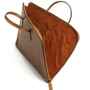 Tan Handmade Leather Laptop Bag