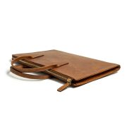 Tan Handmade Leather Laptop Bag