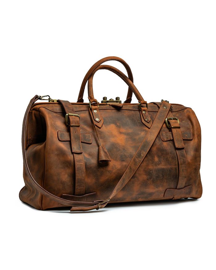 Handmade Crazy Leather Travel Bag