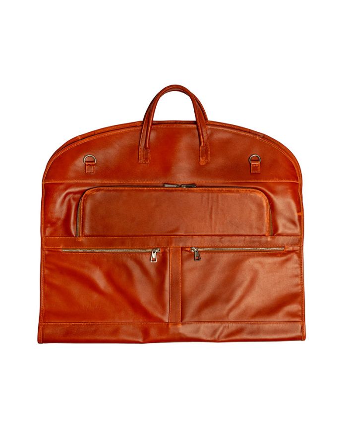 Handmade Leather Garment Bag