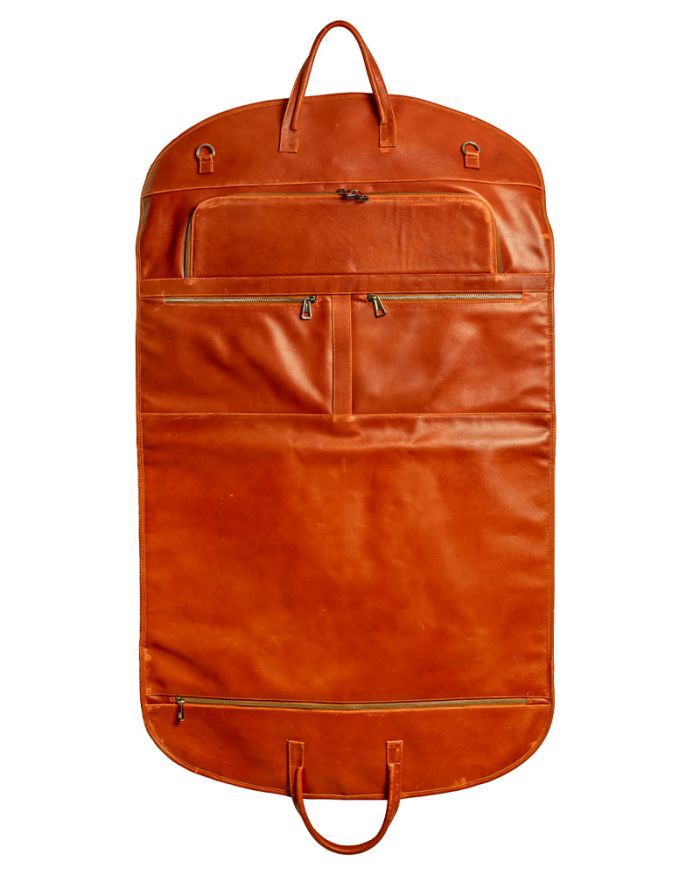 Handmade Leather Garment Bag