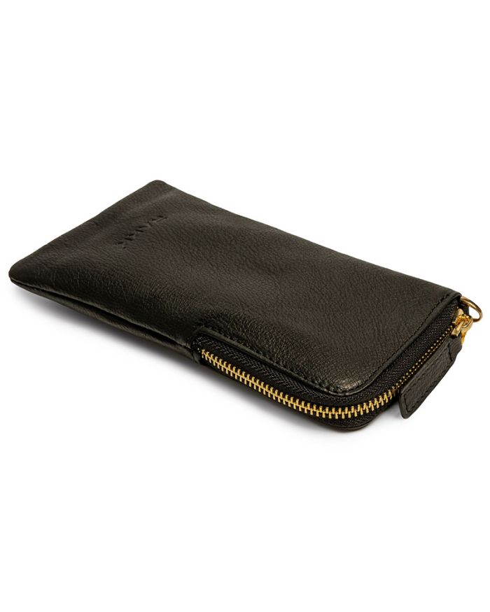 Handmade Black Phone and Glasses Case