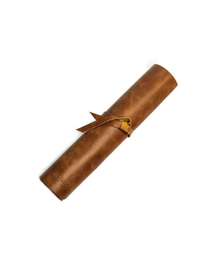Handmade Tan Leather Mousepad