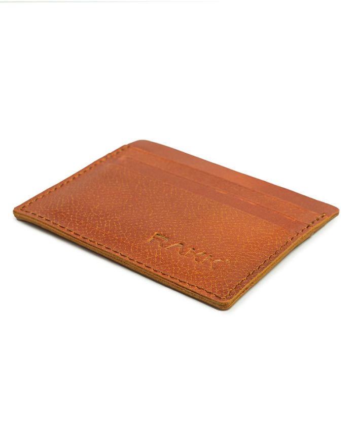 Handmade Thin Leather Unisex Cardholder