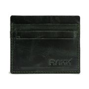 handmade water green leather cardholder