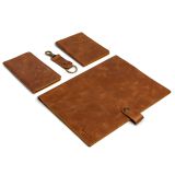 luxury leather wallet and tablet case